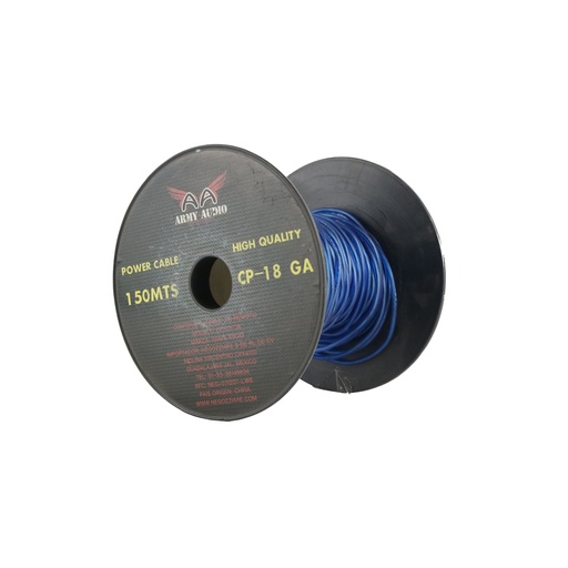 [CP-18 GA] CABLE DE REMOTO #18 ARMY AUDIO AZUL CP-18GA