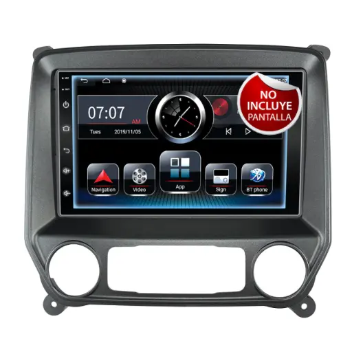 Frente 10" para Chevrolet Silverado 2014-2016, requiere CANBUS CAN-GM44 HF AUDIO HF-499GM10