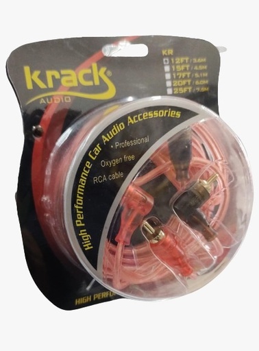 [KR-12FT] RCA" 3.6 M 2 MACHOS KRACK KR-12FT